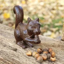 Animaux du jardin en fonte (Lot de 4) (S - 14,6 × 6,5 × 17,3 cm)