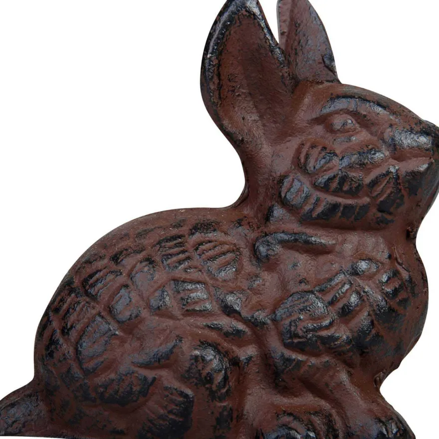 Animaux du jardin en fonte (Lot de 4) (S - 14,6 × 6,5 × 17,3 cm)