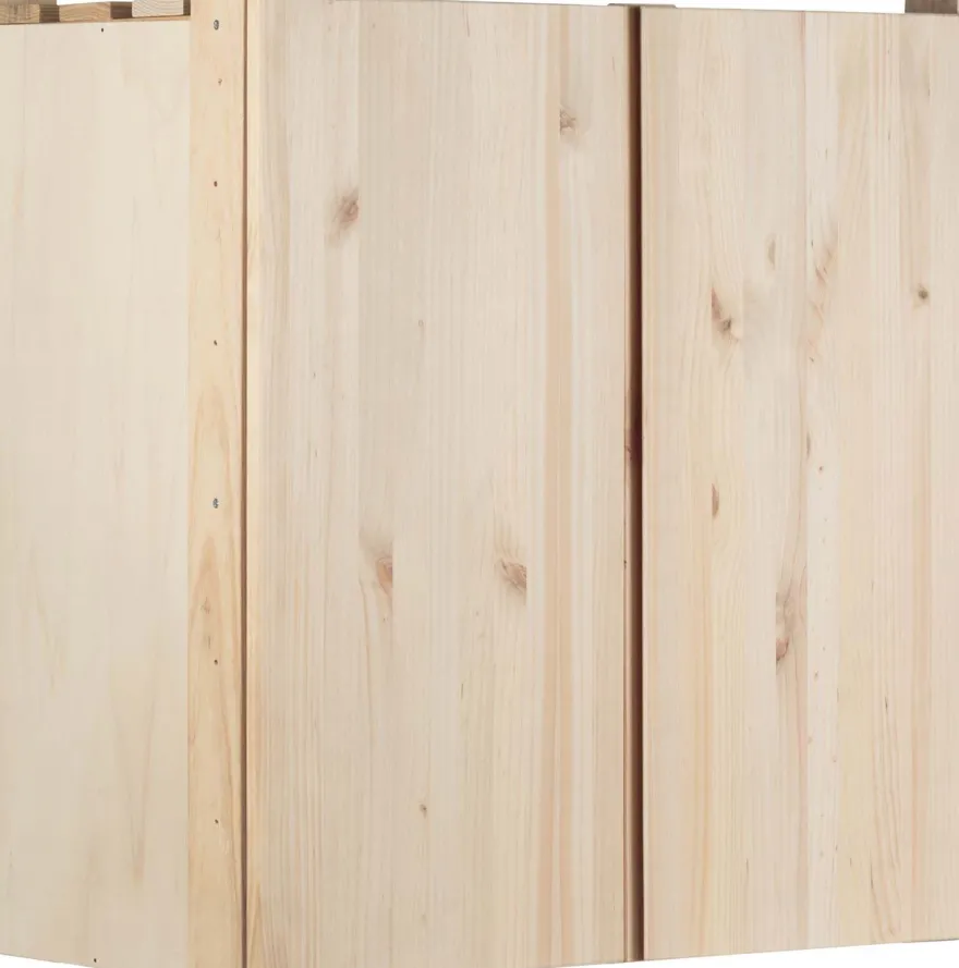 Armoire de rangement en pin massif Nova (76.5 x 40.5 x 79.5 cm)