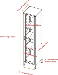 Armoire en acier noir Acero