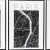 Assortiment de 3 cadres Londres/Paris/New York