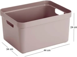 Boite de rangement Sigma home Box 32 L (Rose)