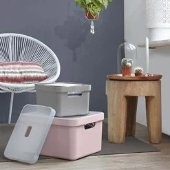 Boite de rangement Sigma home Box 32 L (Rose)