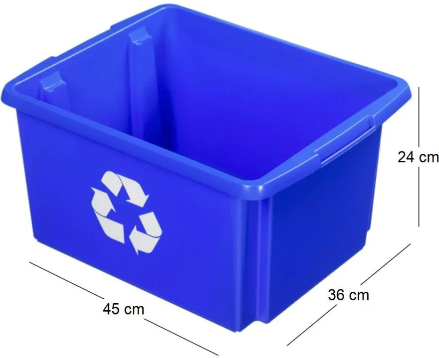 Boite de recyclage Nesta Box32 Litres (Bleu)