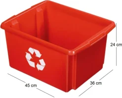Boite de recyclage Nesta Box32 Litres (Rouge)