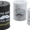 Boite ronde de rangement Moustache (Lot de 3)