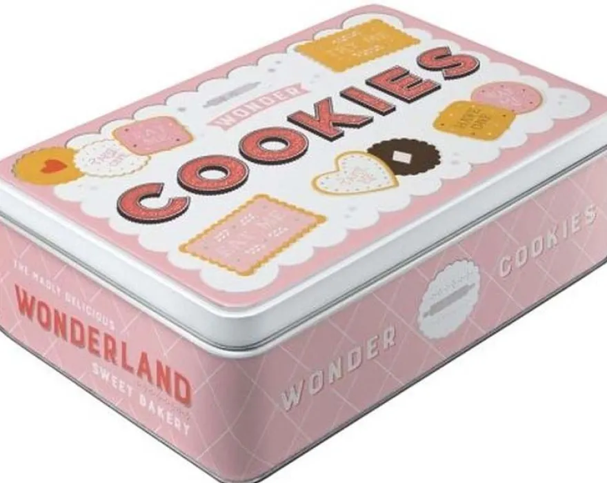 Boite à sucres publicitaire en métal (Cookies)