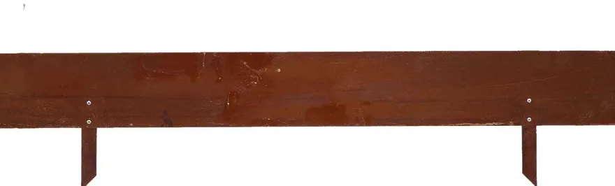 Bordure de jardin en acier effet rouillé (105 x 22 cm)