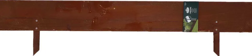 Bordure de jardin en acier effet rouillé (105 x 22 cm)