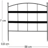 Bordure de jardin en métal 58 x 0.6 x 57 cm (Intemporel)