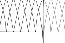 Bordure de jardin en métal58 x 0.6 x 57 cm (Vagues)