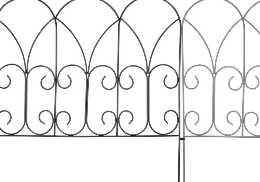 Bordure de jardin métal volutes (A l'unité)