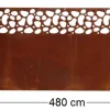 Bordure de pelouse en acier 480 x 20 cm (Moucheté)