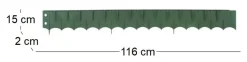 Bordure en polypropylène 116 cm