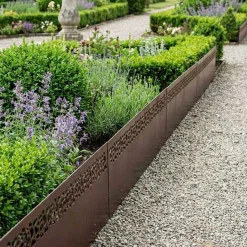 Bordure jardin haute en acier effet rouille (Moucheté)
