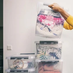 Boîte de rangement en plastique Q-line (62 litres)