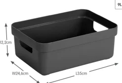 Boîte de rangement Sigma Home Box 9L (Anthracite)