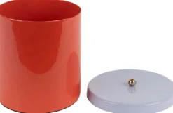 Boîte en métal Double Funky Retro (Rouge et violet)
