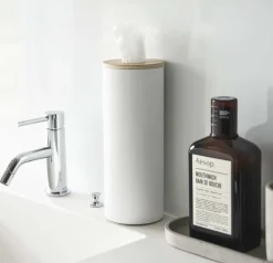 Boîte à mouchoirs ronde en métal Tissue