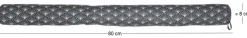 Boudin de porte avec illustrations 80 cm (Noir et blanc avec motifs)