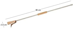 Bouffadou en hêtre et aluminium (80 cm)