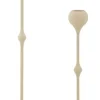 Bougeoir en métal Slimmy (Lot de 2) (Crème et doré)