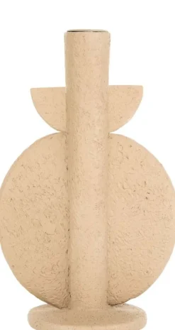 Bougeoir en résine Bubble (Marron sable)
