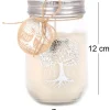 Bougie Mason Jar Tree of Life 12 cm