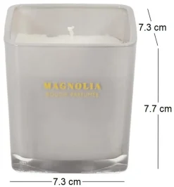 Bougie parfumée carrée Nude 7 cm (Blanc)