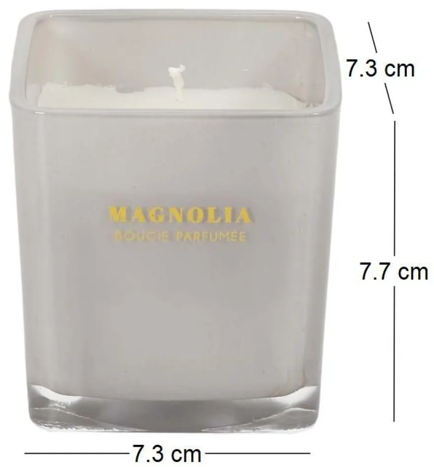 Bougie parfumée carrée Nude 7 cm (Blanc)