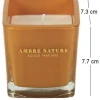 Bougie parfumée carrée Nude 7 cm (Moutarde)
