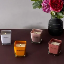 Bougie parfumée carrée Nude 7 cm (Moutarde)
