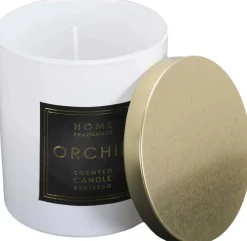 Bougie parfumée couvercle en métal Fragrance 9 cm (Lot de 5)