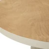 Bout de canapé en métal avec plateau en bois Top (45.5 x 49 cm)