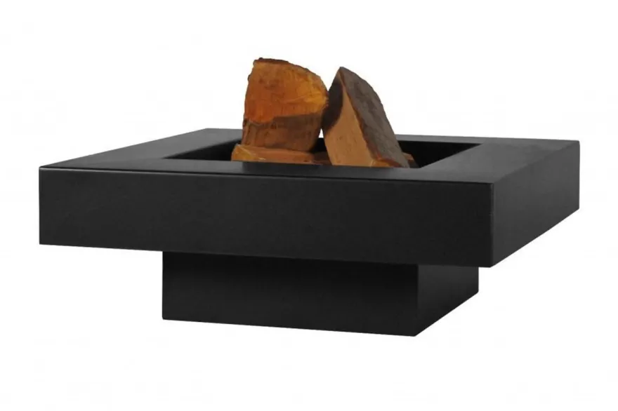 Brasero en acier peint plateau design (80 cm)