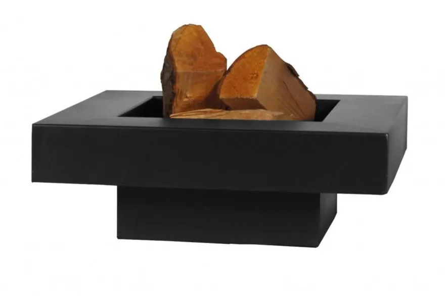 Brasero en acier peint plateau design (80 cm)