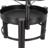 Brasero en métal avec grille de cuisson intégrée (54 x 66.5 x 69 cm)