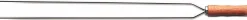 Brochette double en inox et bois Churrasco