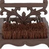 Brosse à chaussures avec grattoir en fonte