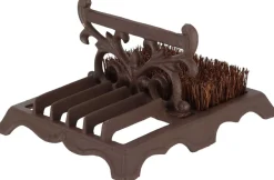 Brosse à chaussures avec grattoir en fonte