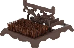 Brosse à chaussures avec grattoir en fonte