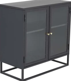 Buffet 2 portes en acier Bakal (Noir)