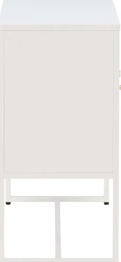 Buffet 3 portes en acier Malla (Gris clair)