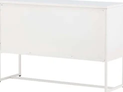 Buffet 3 portes en acier Malla (Gris clair)