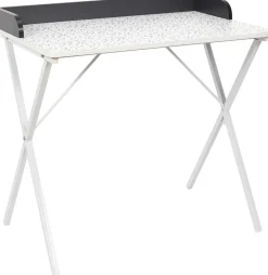 Bureau en métal et MDF Terrazzo (Gris)