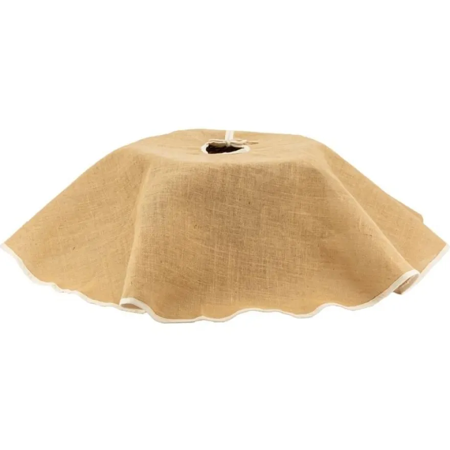 Cache-pied de sapin en tissu (Naturel)