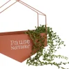Cache-pot en métal hexagonal (Pause nature)