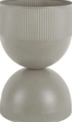 Cache pot en métal réversible Tonar (Gris - M)