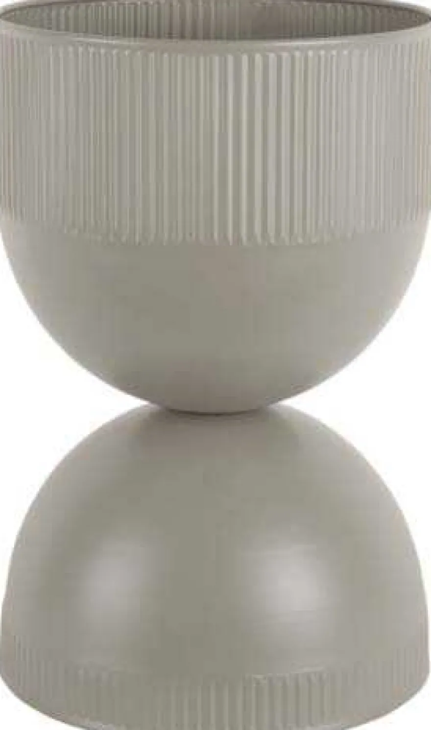 Cache pot en métal réversible Tonar (Gris - M)