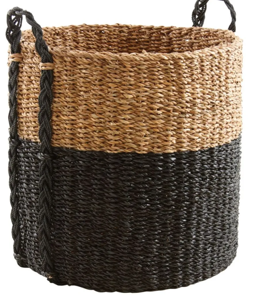 Cache-pot ronds en jonc de mer (Lot de 3)